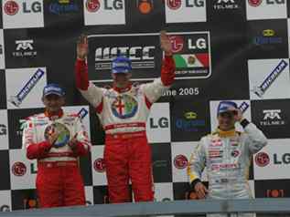 FIA WTCC 2005 Puebla Podium1 Fabrizio GIOVANARDI (Alfa Romeo 156) 