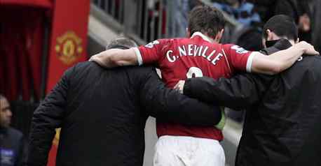 Neville suffers injury