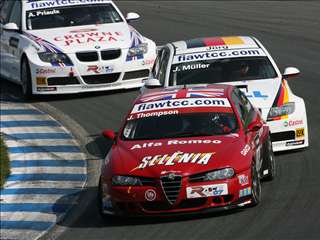 FIA WTCC 2007 Oschersleben SlideshowBP James Thompson N.Technology Alfa Romeo Jorg Muller Schnitzer BMW