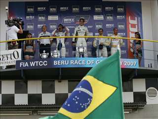 FIA WTCC 2007 Oschersleben SlideshowZZ Race two podium