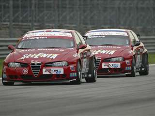 FIA WTCC 2007 Monza Slideshowdog James Thompson Olivier Tielemans N.Technology Alfa Romeo