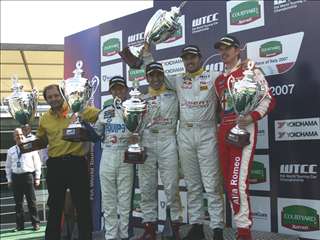 FIA WTCC 2007 Monza Slideshowhammond podium race one