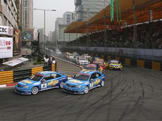 FIA WTCC 2007 Macau Slideshowping Rob Huff Nicola Larini Chevrolet