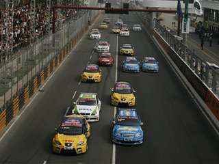 FIA WTCC 2007 Macau Slideshowping race one start