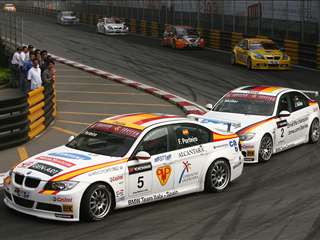 FIA WTCC 2007 Macau Slideshowpunk Felix Portiero ROAL BMW Jorg Muller Schnitzer BMW