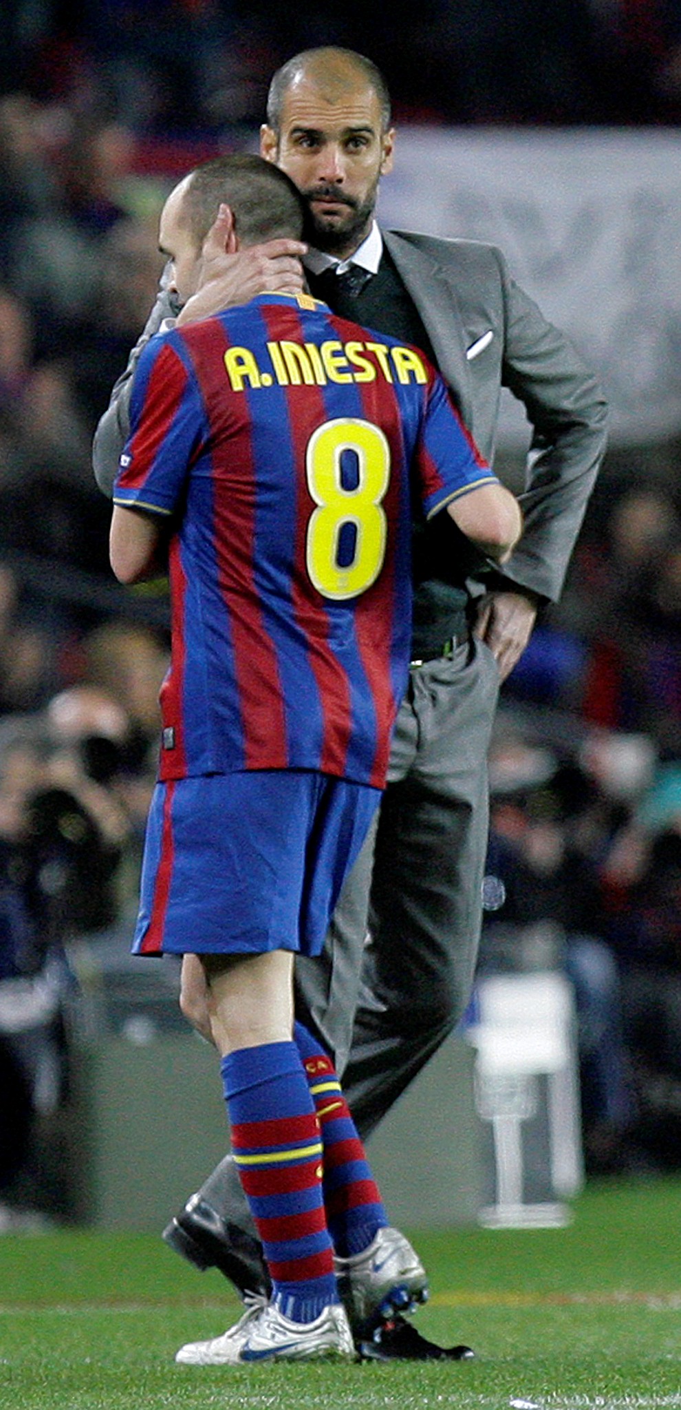 Pep Guardiola und Andres Iniesta, FC Barcelona