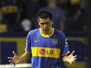 Riquelme spitting