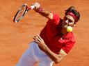Federer in action