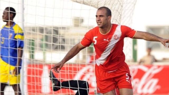أیمن عبد النور لاعب منتخب تونس ضد تشاد