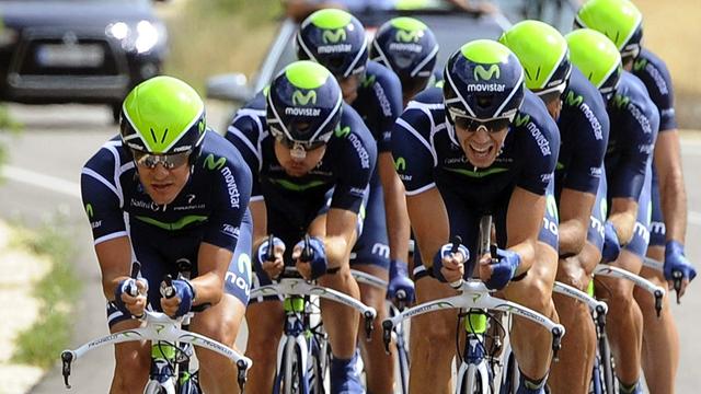 Castroviejo in red after Movistar take TTT
