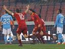 Roma down Napoli