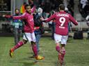 Lyon claim slender lead