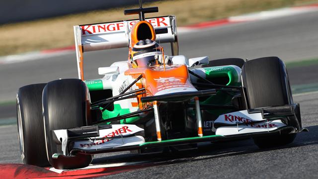 Hülkenberg met la gomme