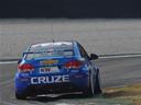 Huff sets pace
