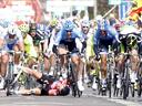 Cav crashes as Goss wins