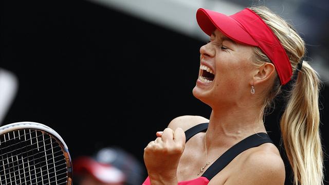Sharapova retains Rome title after delay