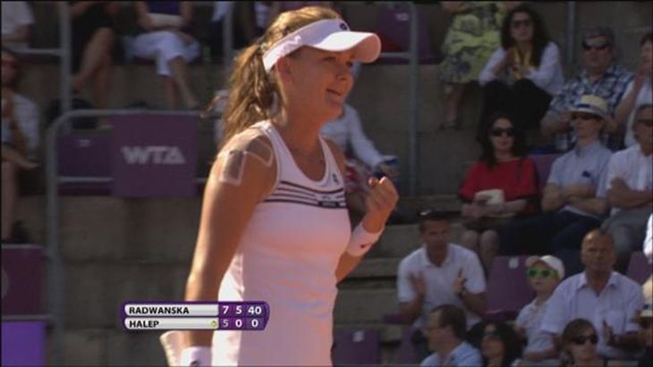 Победный жест Агнешки в финале Брюсселя-2012.