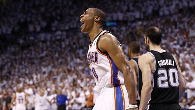 Thunder beat Spurs, advanc - Basketball - NBA
