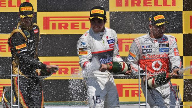 Grosjean shock at podium finish