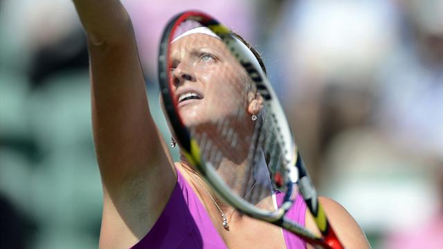 Kvitova, Radwanska out but Brits win in Eastbourne