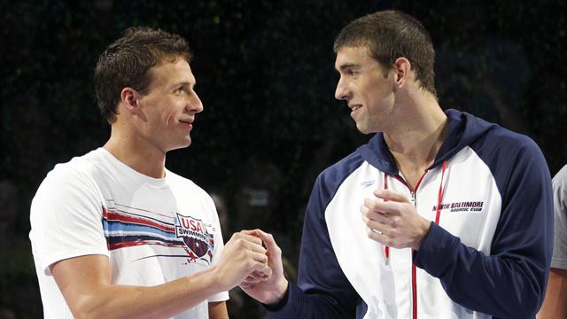 Lochte happy to battle with Phelps