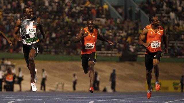 Blake beats Bolt again to secure sprint double