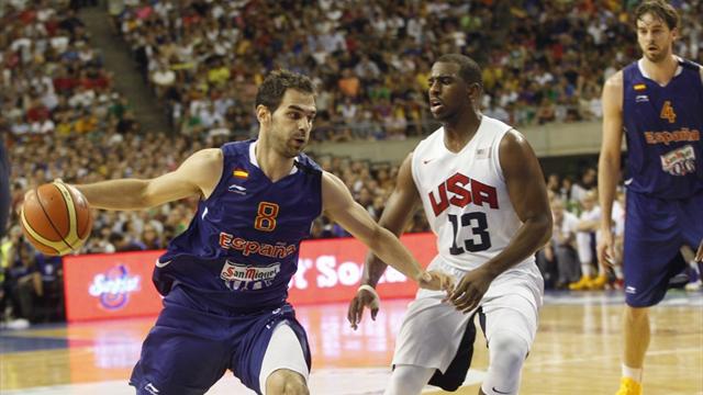 US rally to edge Spain in last warm-up