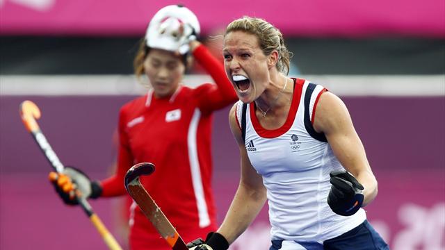 Britain win to become Olympic hockey medal contender