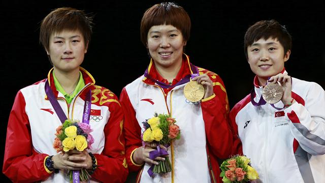 Xiaoxia shocks Ning for Olympic table tennis gold