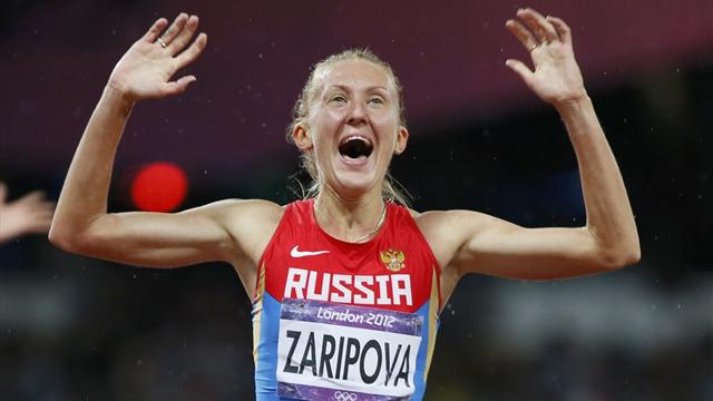 Russia's Zaripova stripped of London steeplechase gold medal