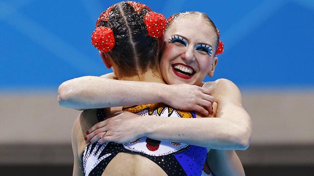 Russia win synchro duets gold at Olympics