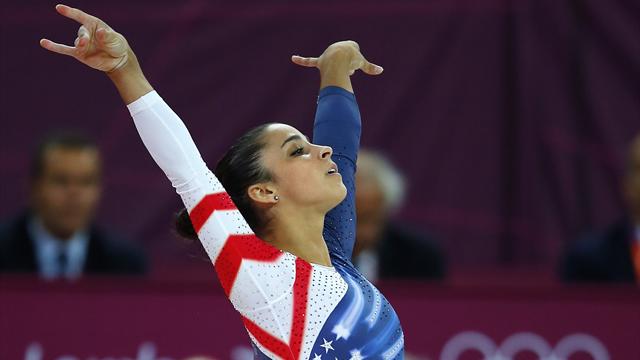 Raisman takes Olympic floor gold as Izbasa falls