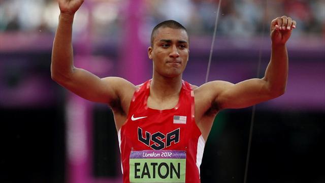 Eaton powers to halfway decathlon lead