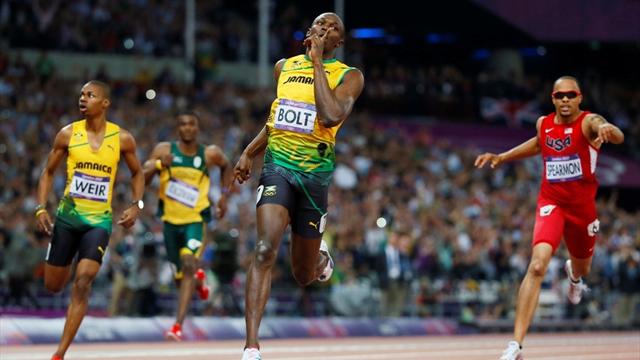 Bolt claims historic 200m gold at Olympics