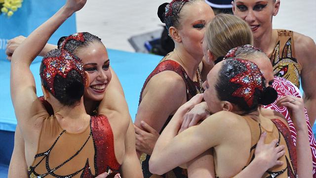 Russia claim fourth Olympic synchro sweep