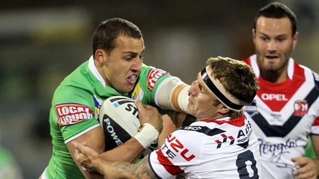 Raiders hold off Roosters in Canberra