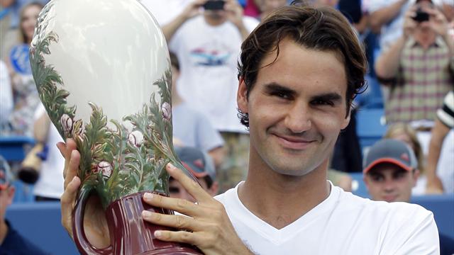Federer beats Djokovic for record fifth Cincinnati title