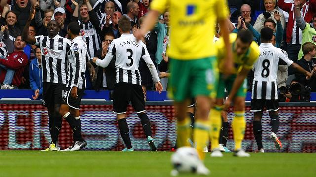 Demba Ba fires Newcastle past Norwich