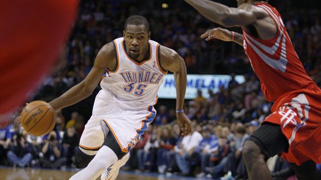 Durant nets 37 as Thunder blast Rockets
