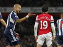 Cazorla dive row as Arsenal beat West Brom