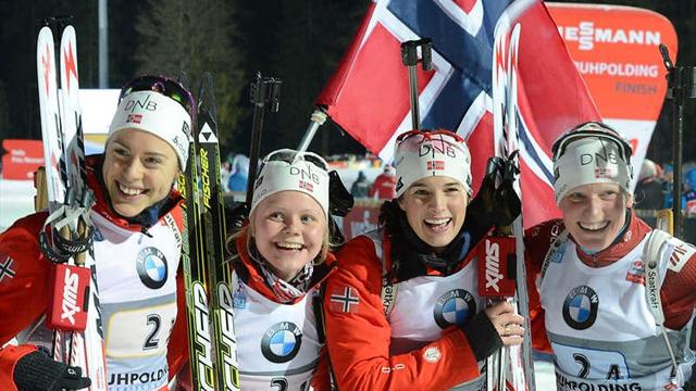 Berger helps Norway win Ruhpolding relay - Biathlon Berger helps Norway win Ruhpolding relay - Biathlon