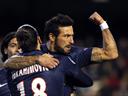 Ibrahimovic sent off as PSG win at Valencia