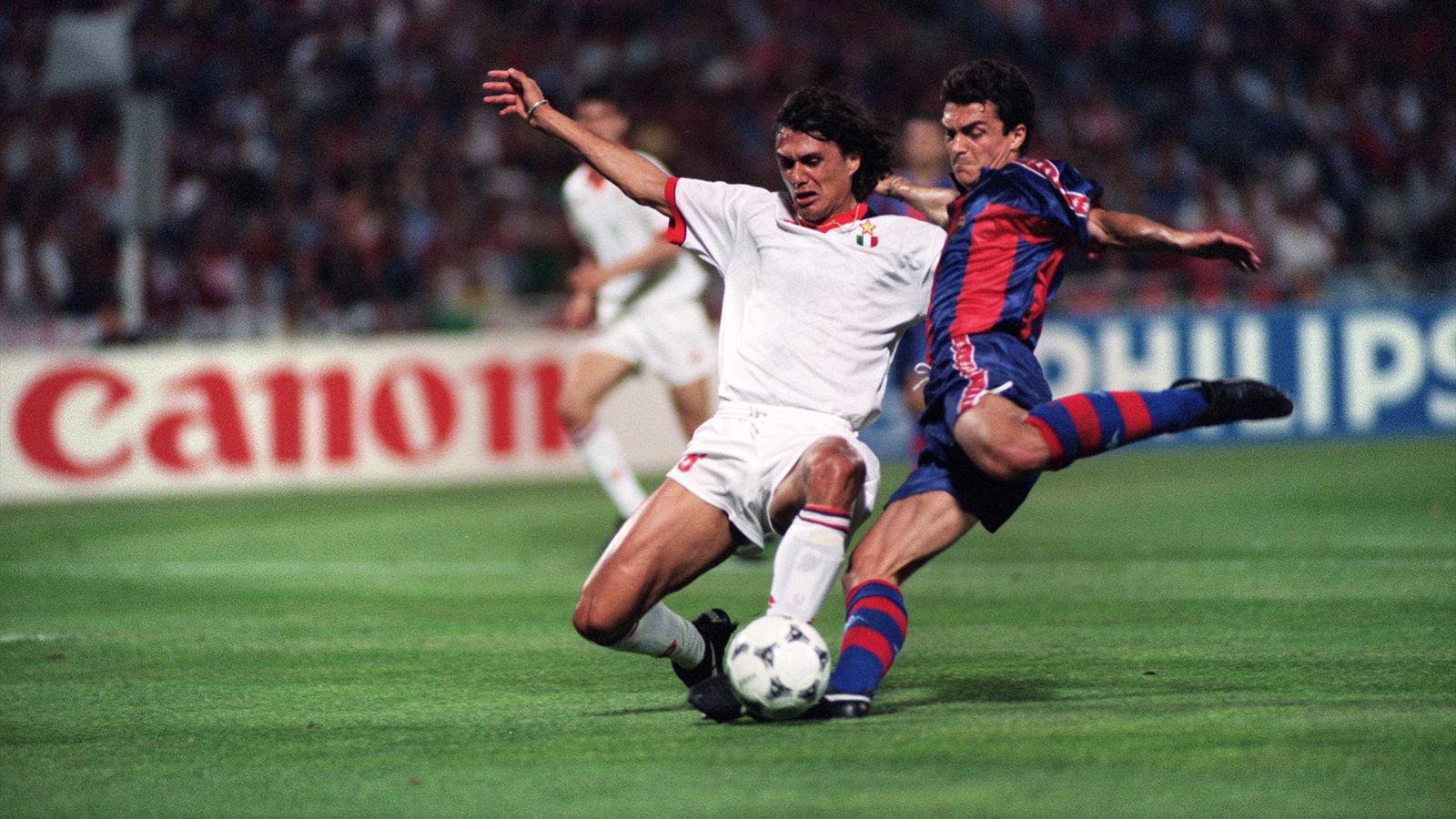 Champions League 1994 Milan Barcelona Maldini Nadal