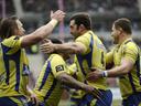 Clermont go top with thumping win at Stade Francais