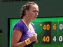 Kvitova ends Cadantu run to reach Katowice final