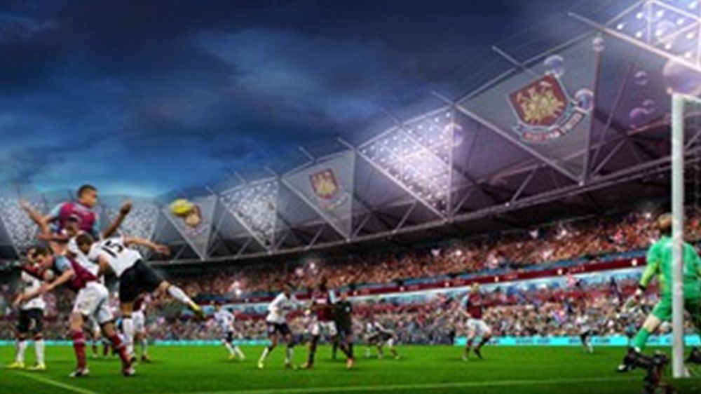 West Ham United's mock-up of football played at the Olympic Stadium