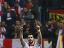 Negredo double keeps Sevilla dreaming of Europe