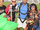 Haye goes sky diving with Schumacher