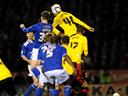 Nugent ends goal drought to give Leicester lead