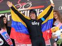 Wiggins loses time as team-mate Uran wins